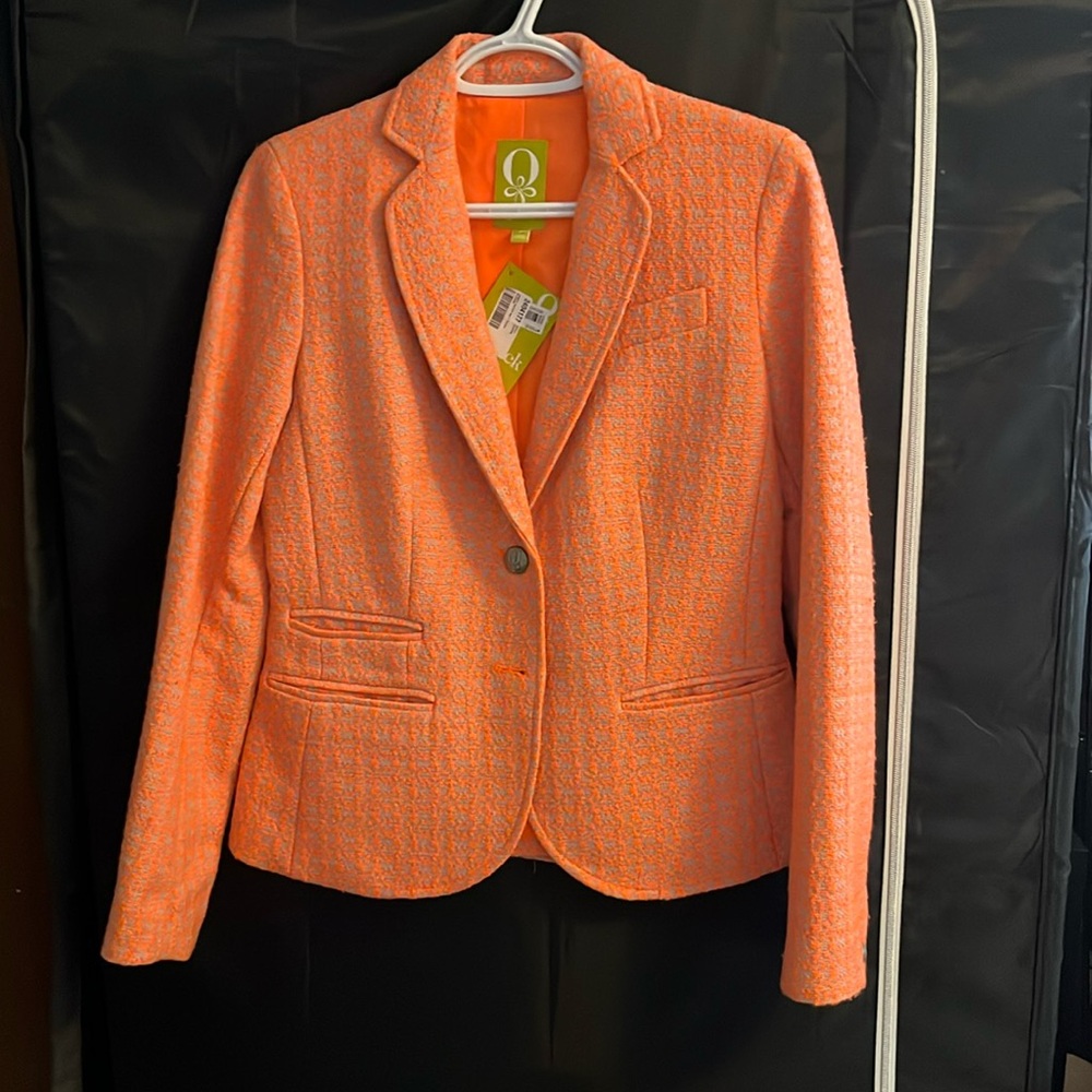 Orange & Tan size 2 QMack suit jacket